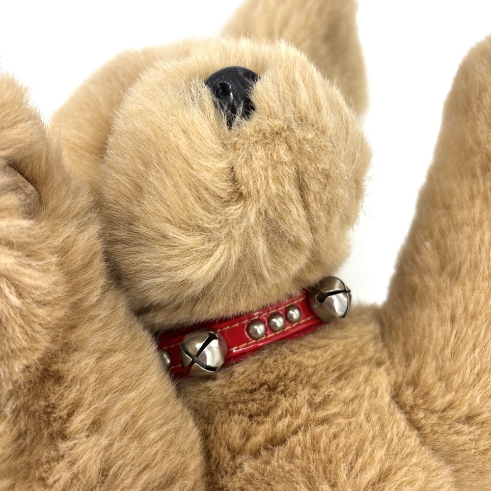 Vintage Gund Muttsy Plush Dog Puppy 19" Tan Suede Paws Stuffed Animal Collar - Picture 6 of 12